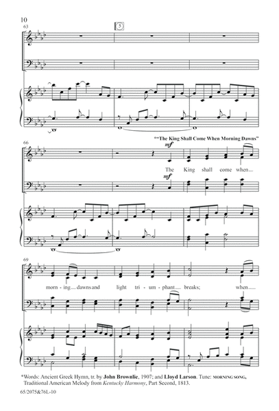 Morning Star SATB