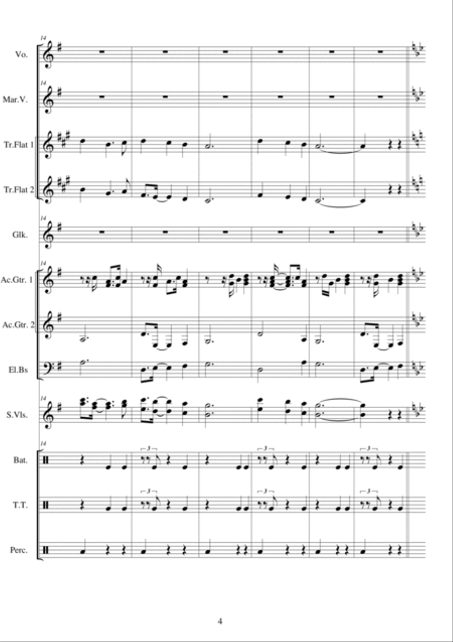 Amor - Serenata Mariachi - Vals Full Orchestra scores gallery preview page 4