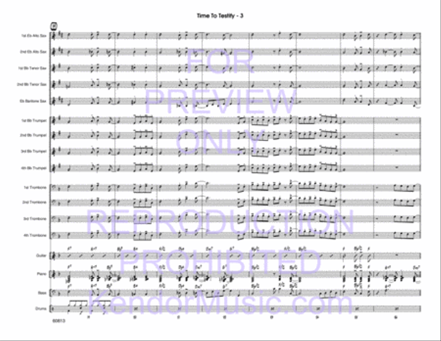 Time To Testify Jazz Ensemble scores gallery preview page 4