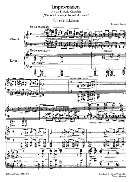Improvisation on J. S. Bach's Choral Song BWV 517 K 271