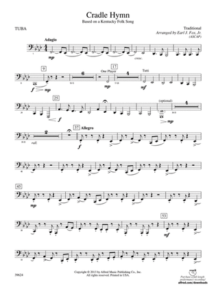 Cradle Hymn: Tuba