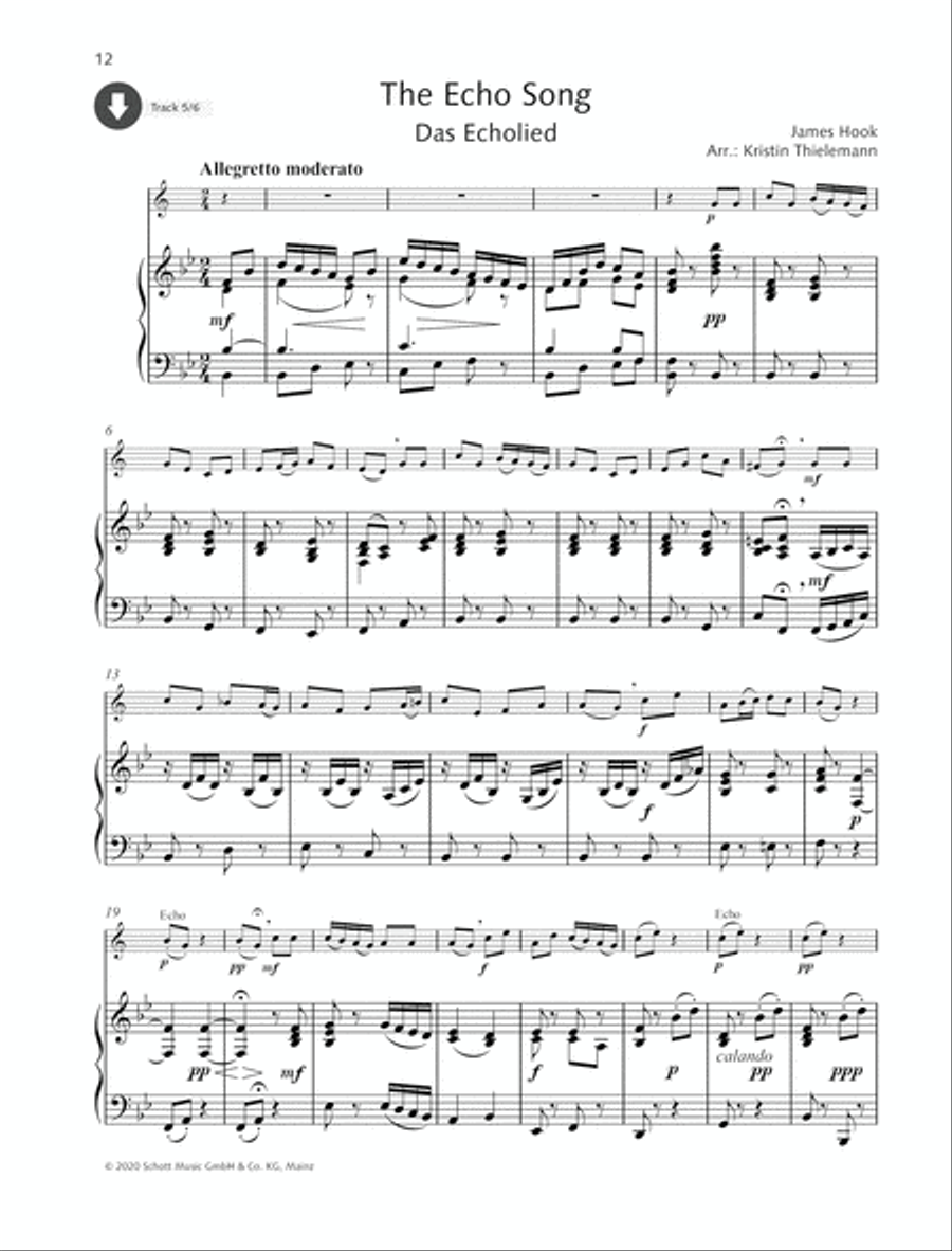 The Echo Song B-Flat Trumpet scores gallery preview page 2