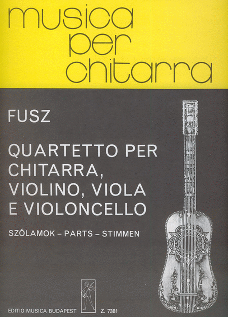 Quartetto op. 1 für Gitarre, Violine, Viola und V