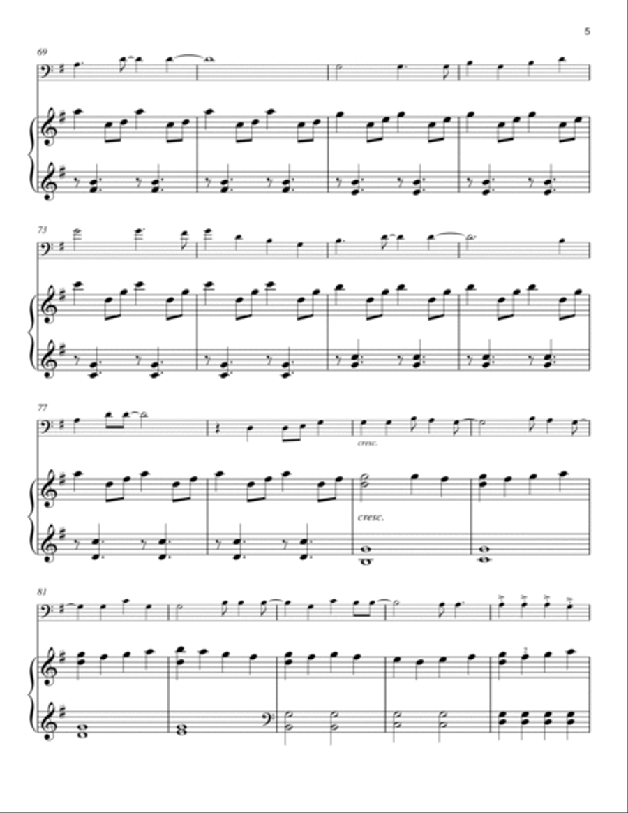 Fight Song/Amazing Grace Easy Piano scores gallery preview page 5