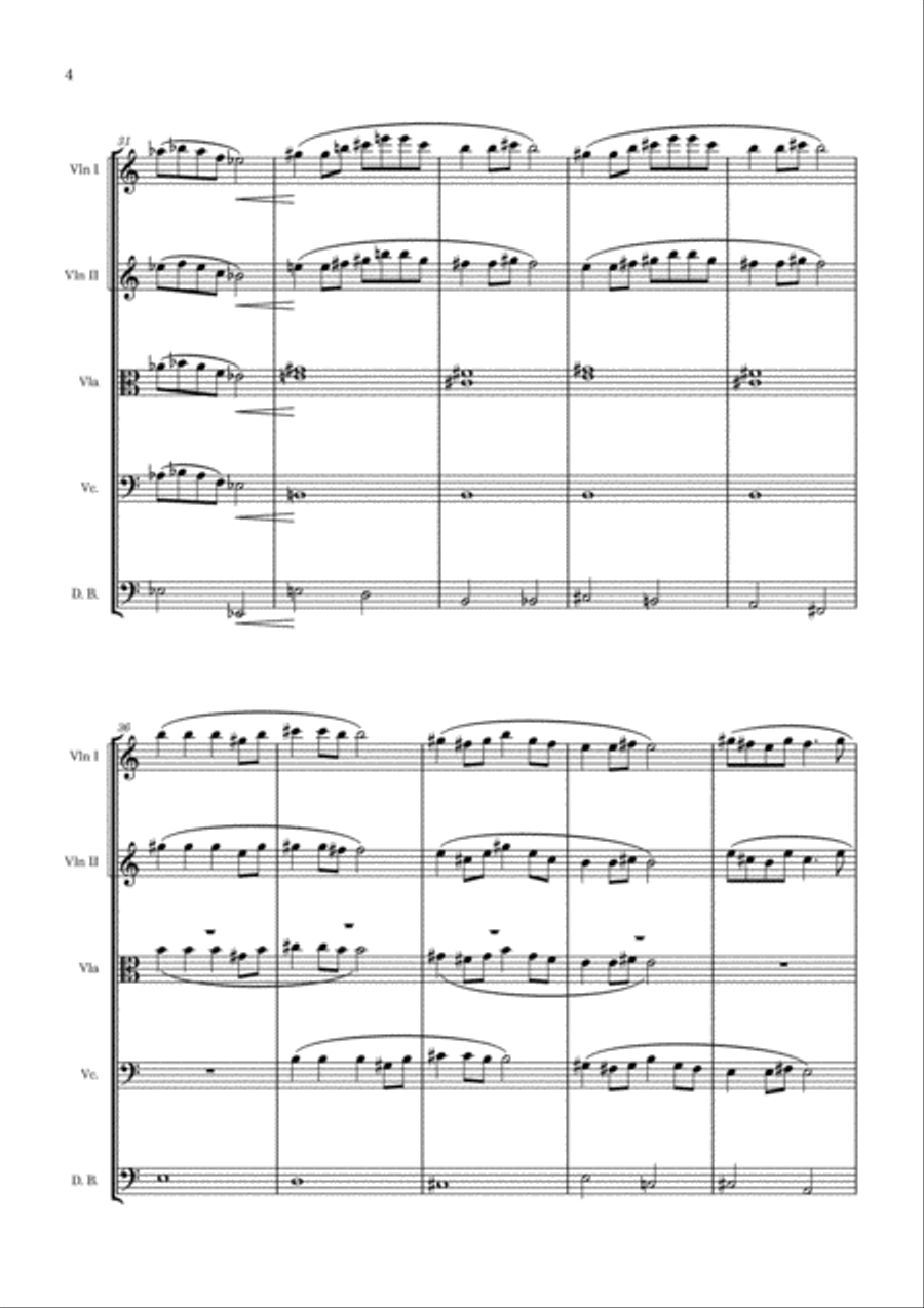Chinese Folk Song 'Mo Li Hua' Small Ensemble scores gallery preview page 4