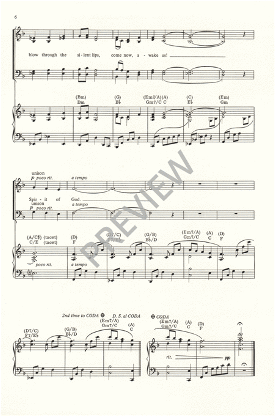 Spirit of God 4-Part scores gallery preview page 7