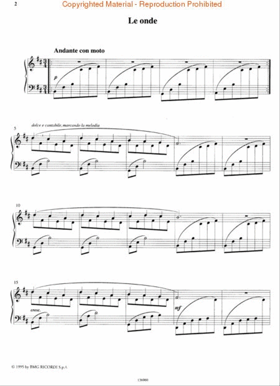 Le Onde Piano Solo scores gallery preview page 3