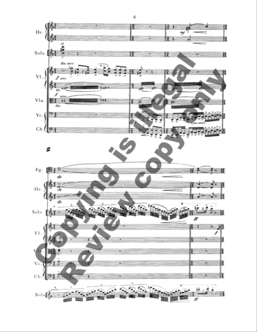 Concerto for Violin & Orchestra (Additional Full Score) Full Orchestra scores gallery preview page 12