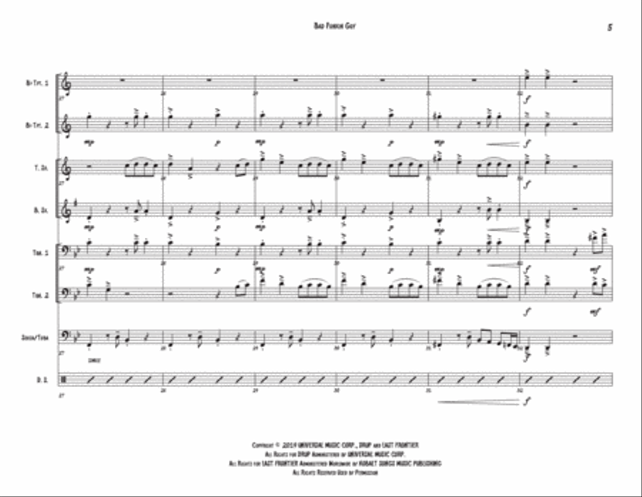 Bad Guy Large Ensemble scores gallery preview page 5