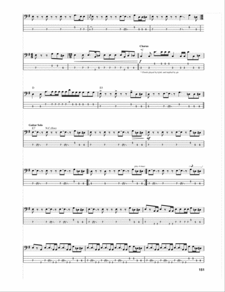 Voodoo Chile Blues Guitar Tablature scores gallery preview page 2