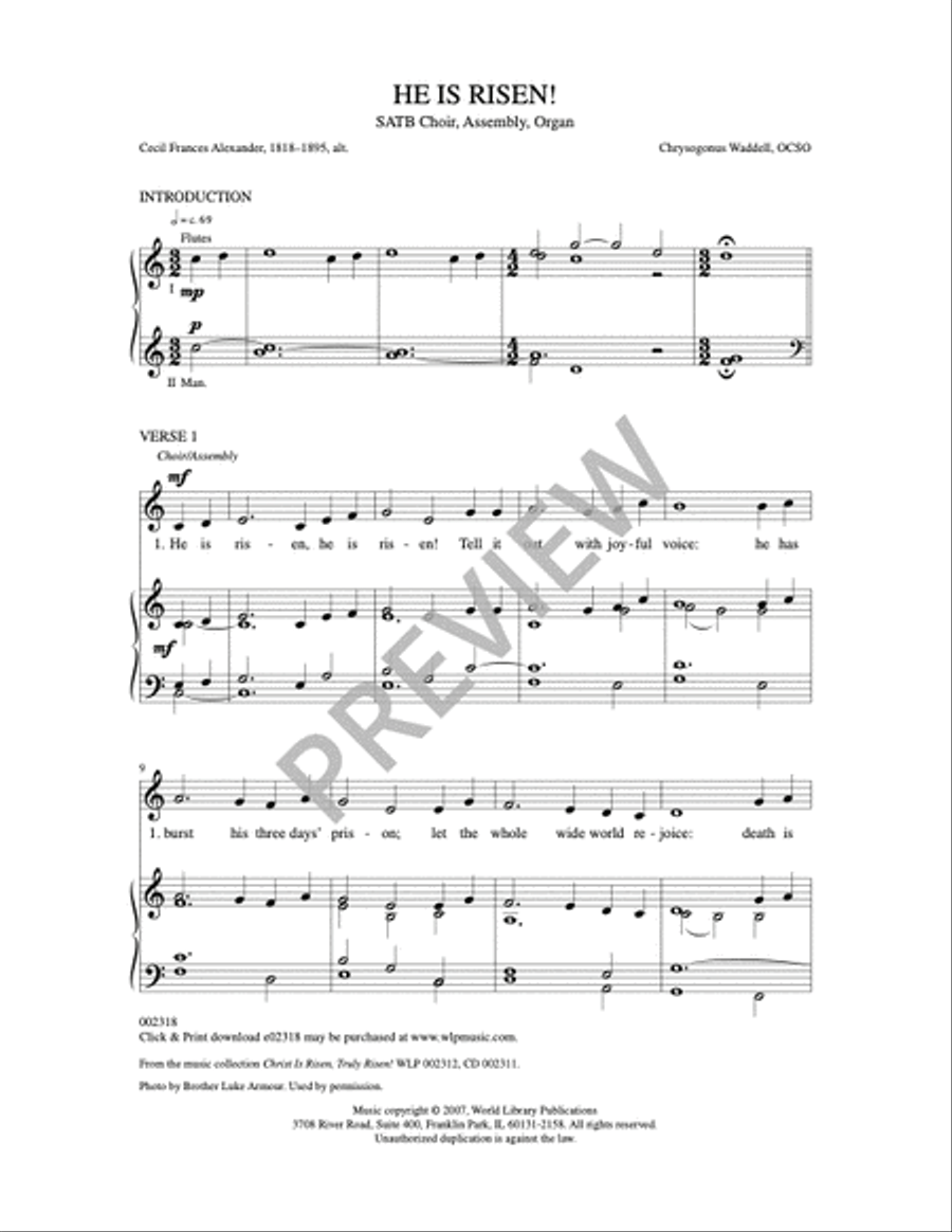 He is Risen! 4-Part scores gallery preview page 2