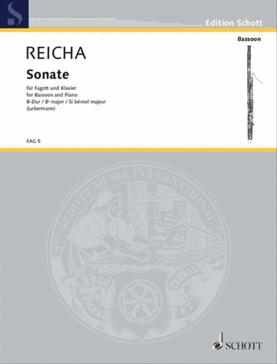 Sonata Bb major Sonata Bb major Bassoon Solo scores gallery preview page 1