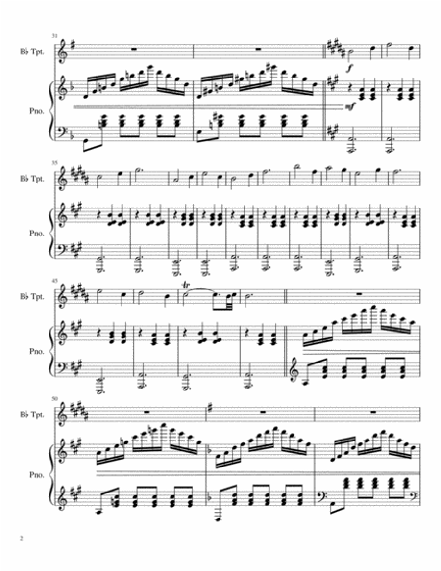 Opus 146a, "De Profundis", Supplication for Trumpet & Piano in D-la image number null