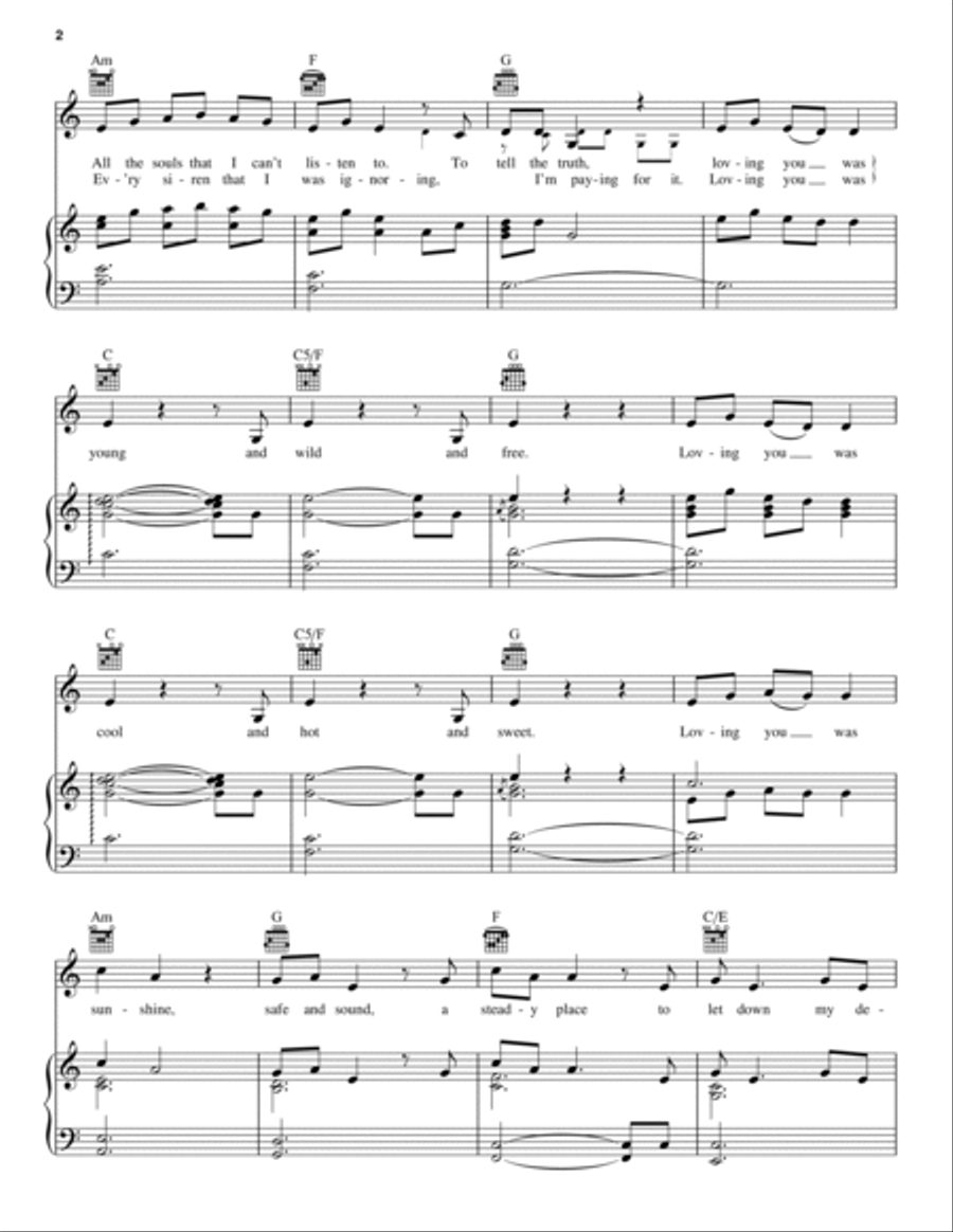 Consequences Piano, Vocal, Guitar scores gallery preview page 2
