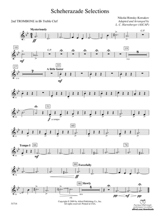Scheherazade Selections: (wp) 2nd B-flat Trombone T.C.