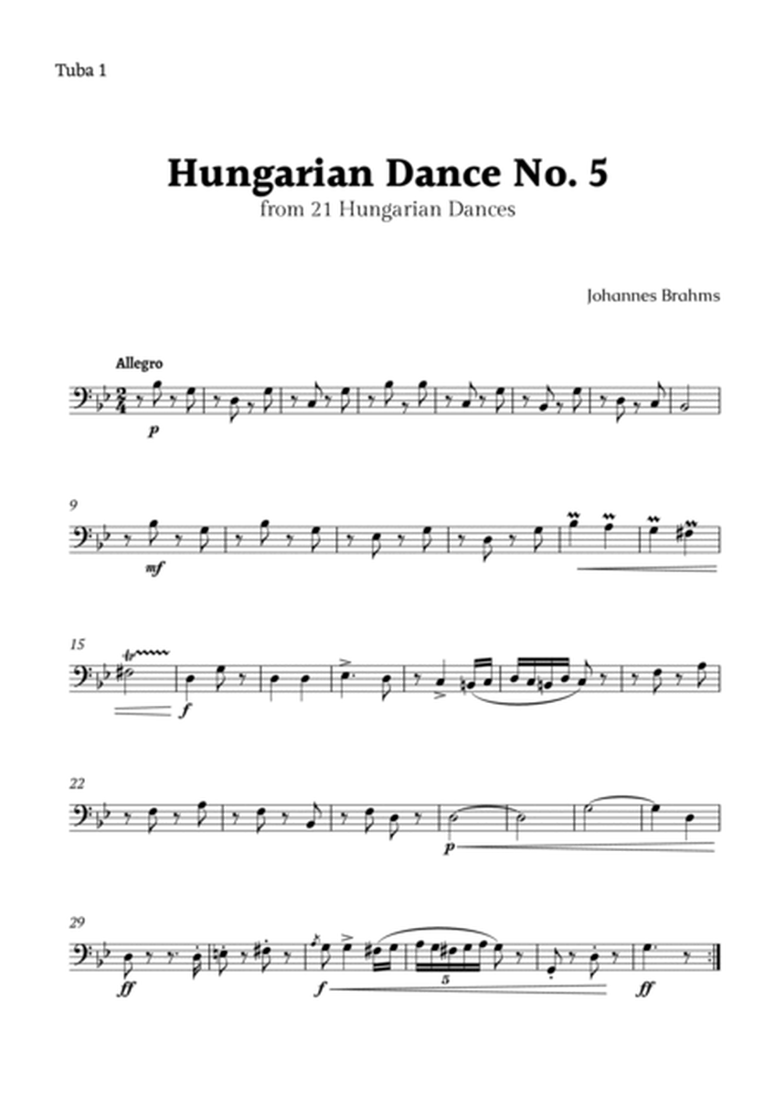 Hungarian Dance No. 5 by Brahms for Tuba Trio image number null