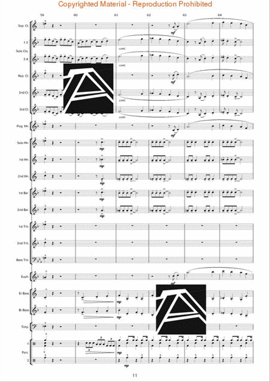 Rapsodia Borealis (for Trombone & Piano) Piano Accompaniment scores gallery preview page 12