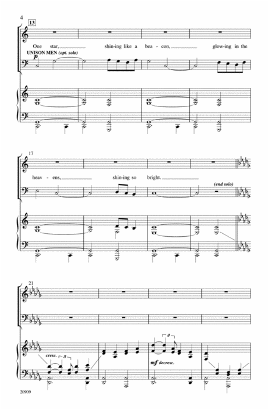 Behold That Star! 4-Part scores gallery preview page 5