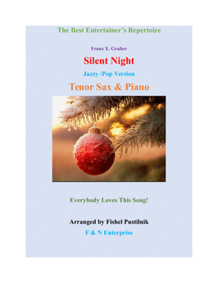 Book cover for Piano Background for "Silent Night"-Tenor Sax and Piano
