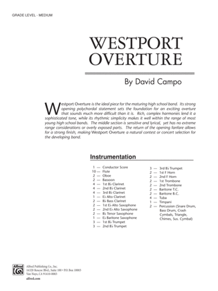 Book cover for Westport Overture: Score