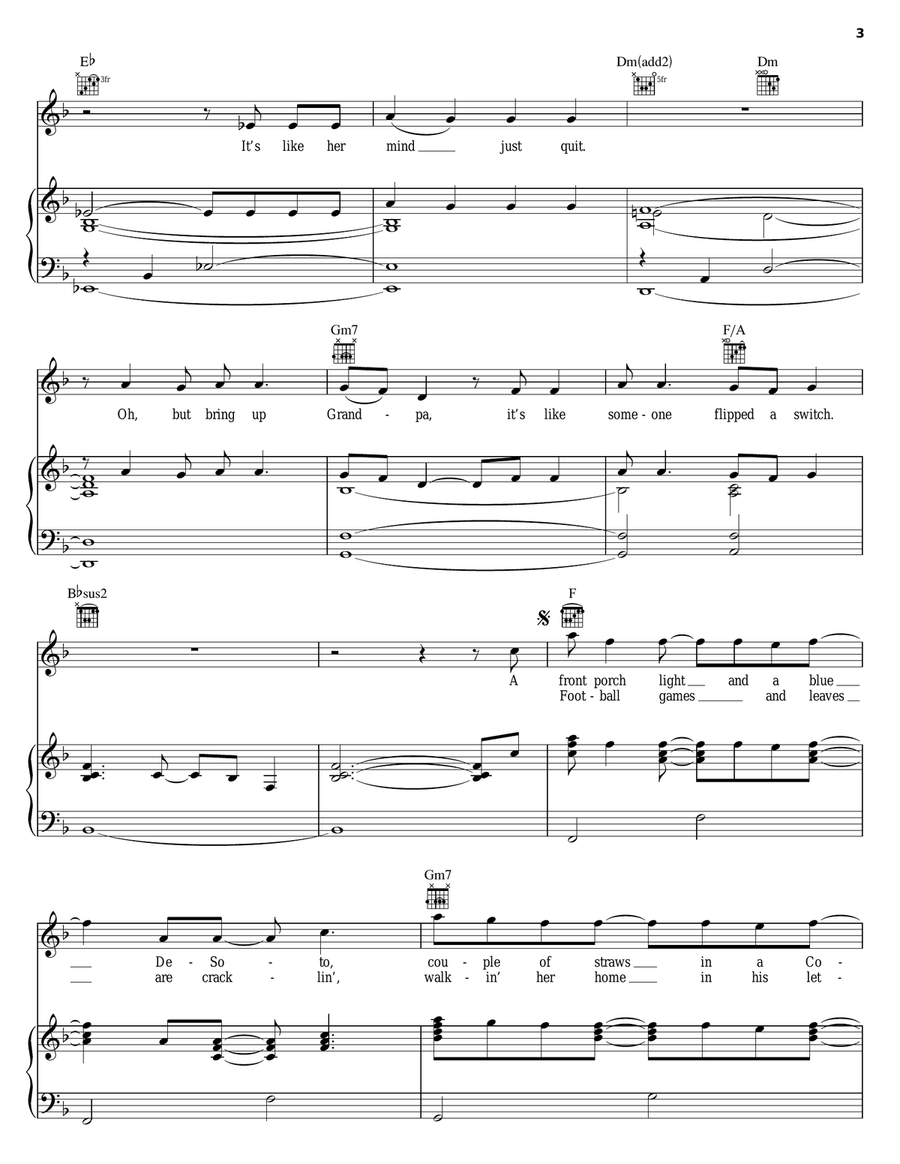 Ellsworth Piano, Vocal, Guitar scores gallery preview page 3
