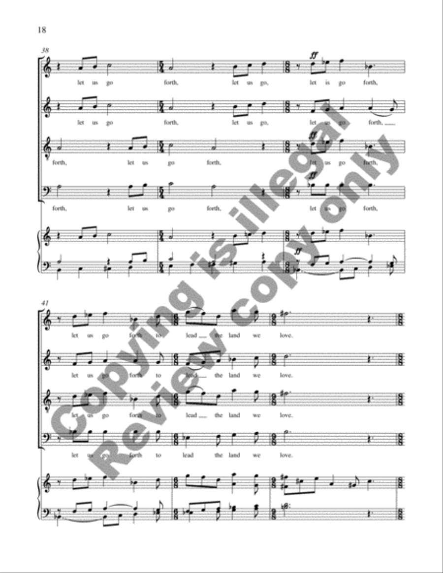 Let The Word Go Forth (Choral Score) 4-Part scores gallery preview page 13