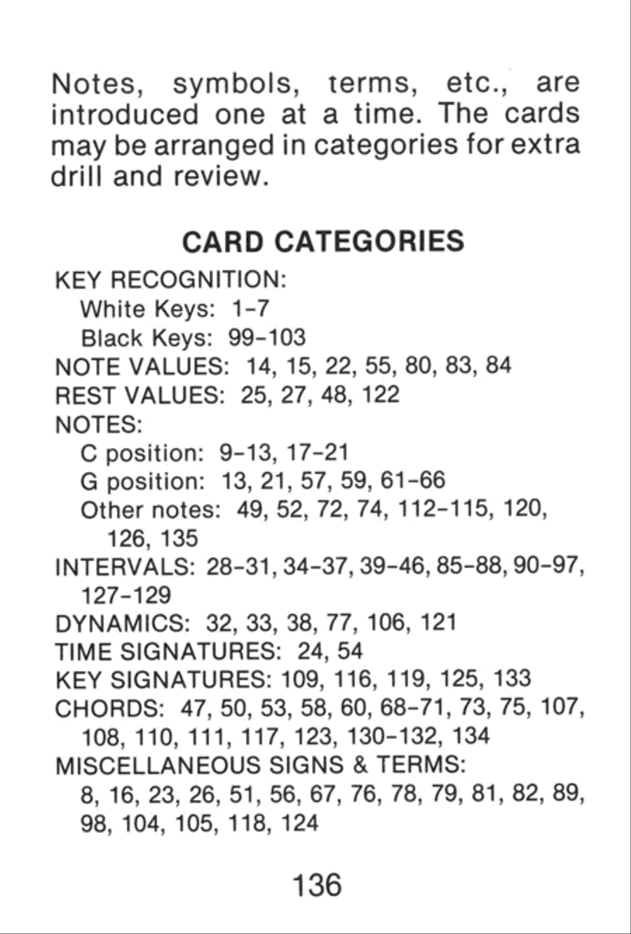 Alfred's Basic Adult Piano Course Flash Cards Piano Method scores gallery preview page 4