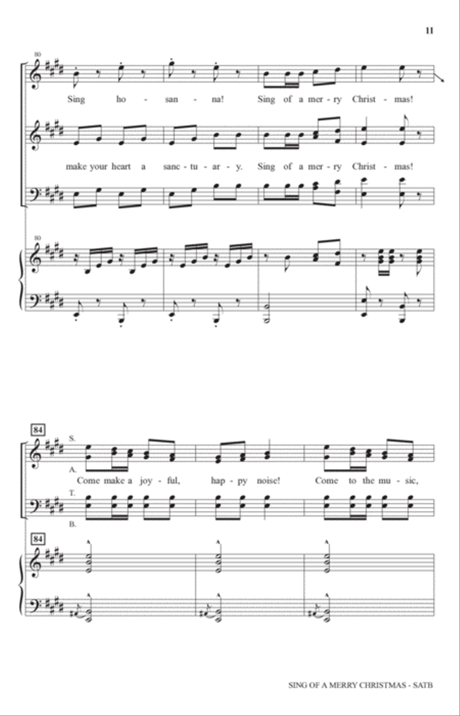 Sing Of A Merry Christmas 4-Part scores gallery preview page 10