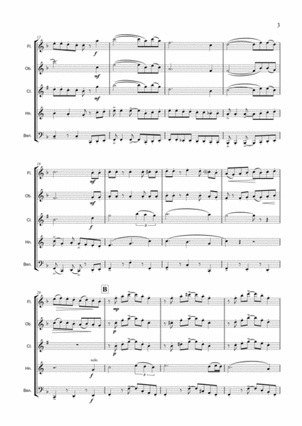 Amazing Grace Goes Latin! (Wind Quintet) - Score image number null