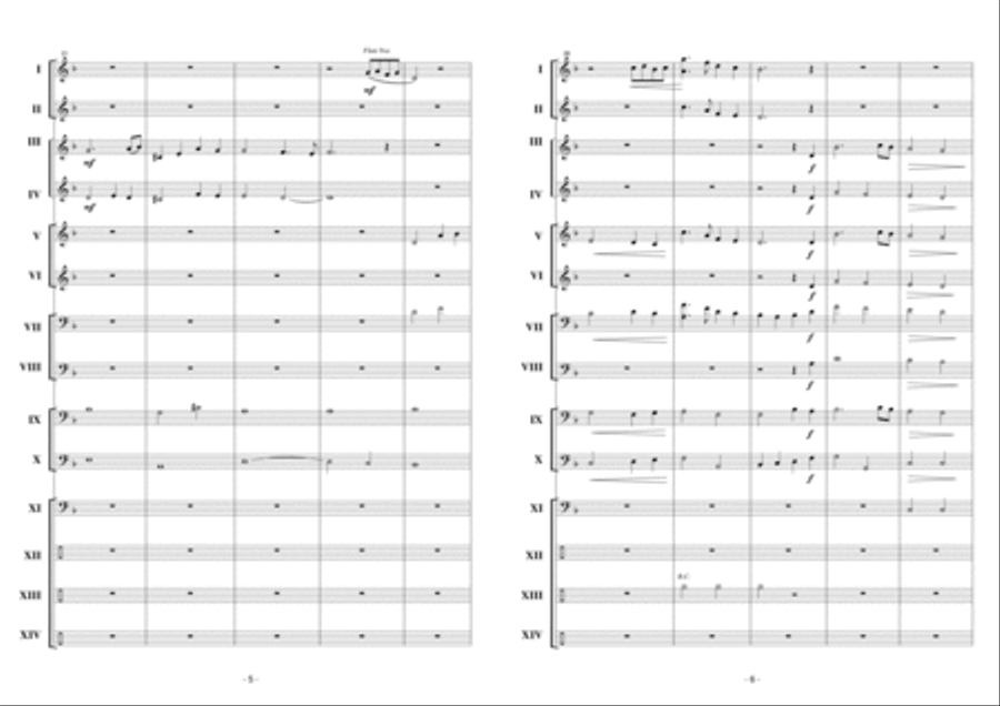 Slow Motion Concert Band scores gallery preview page 4