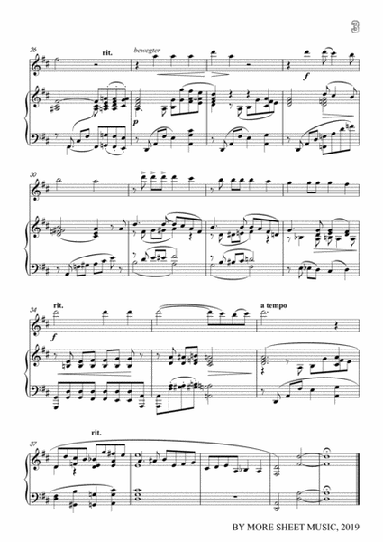 Clara-Liebst du um Schönheit,for Violin and Piano image number null