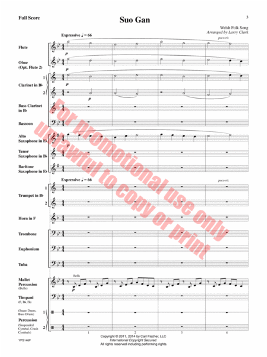 Suo Gan Suo Gan Concert Band scores gallery preview page 4