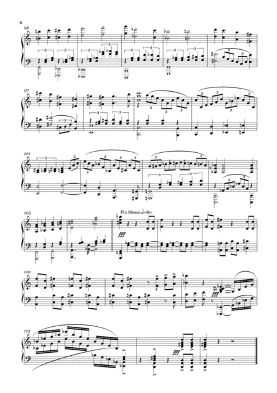 Bareness of Life Piano Solo scores gallery preview page 6
