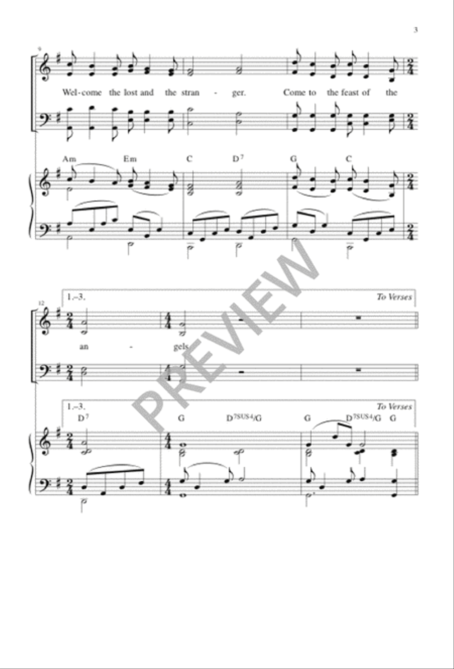 Come to the Feast Divine Come to the Feast Divine 4-Part scores gallery preview page 4