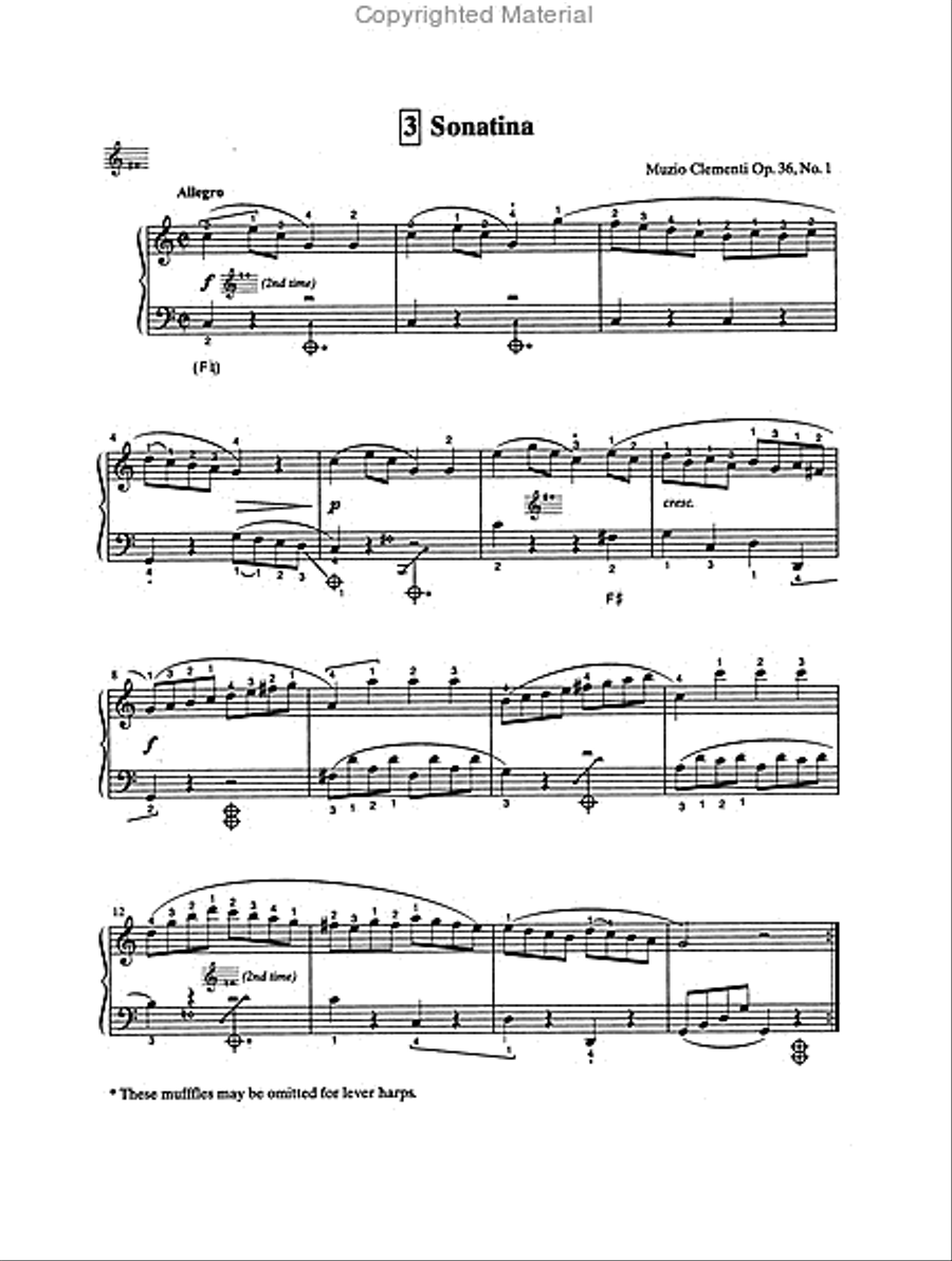 Suzuki Harp School, Volume 3 Harp scores gallery preview page 3