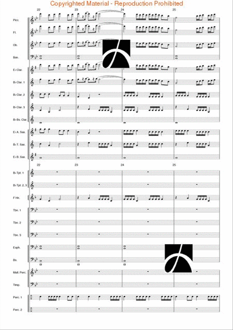 Toccata (from the Opera L'Orfeo) Concert Band scores gallery preview page 6