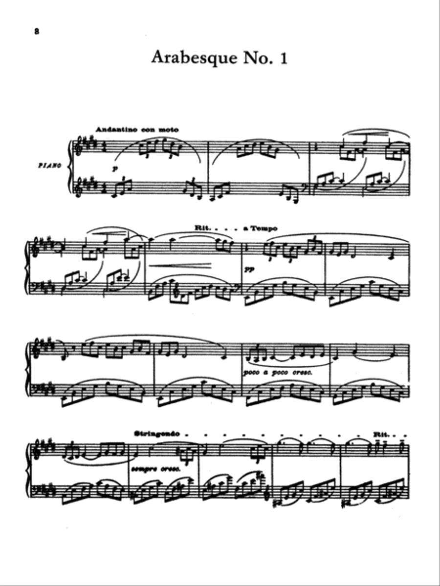 Debussy: Album for Piano Solo Piano Solo scores gallery preview page 1