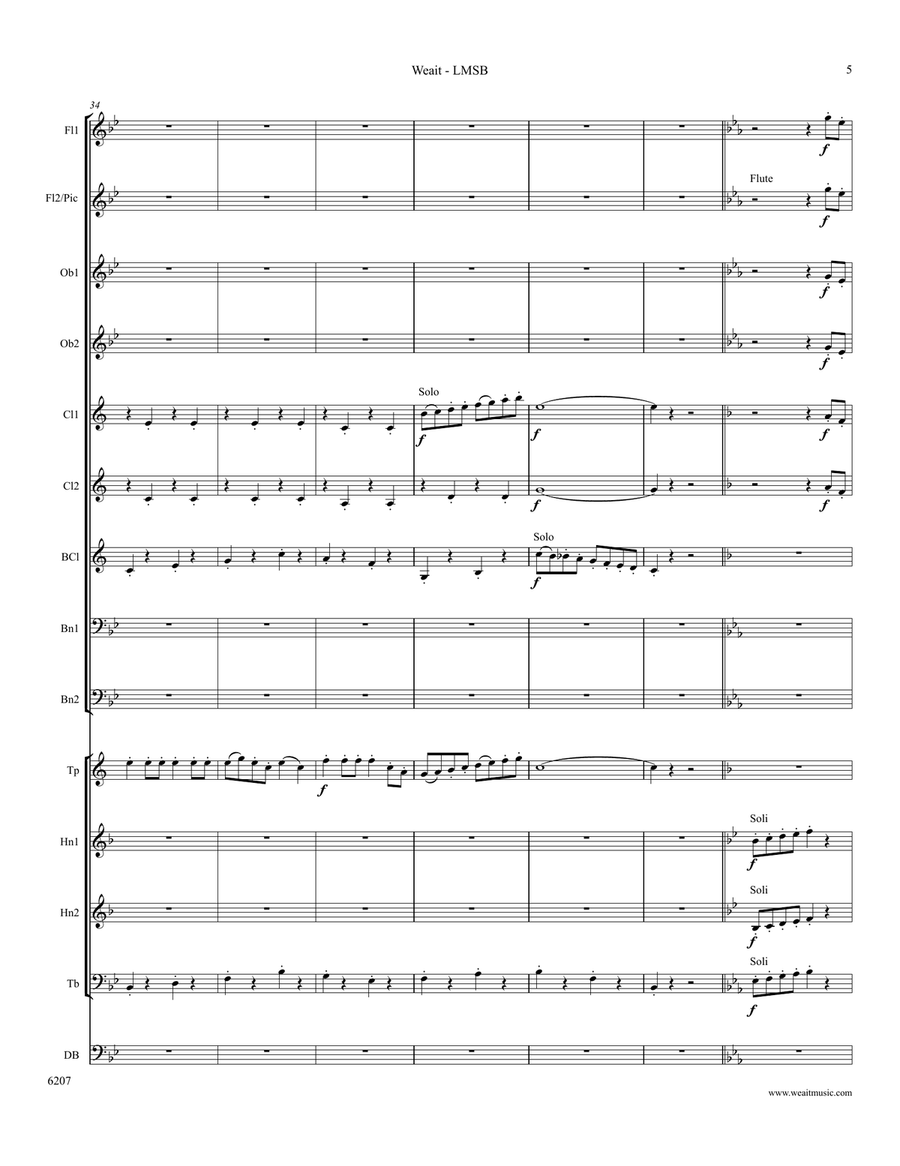 Little March for Small Band (2’21) Concert Band scores gallery preview page 5