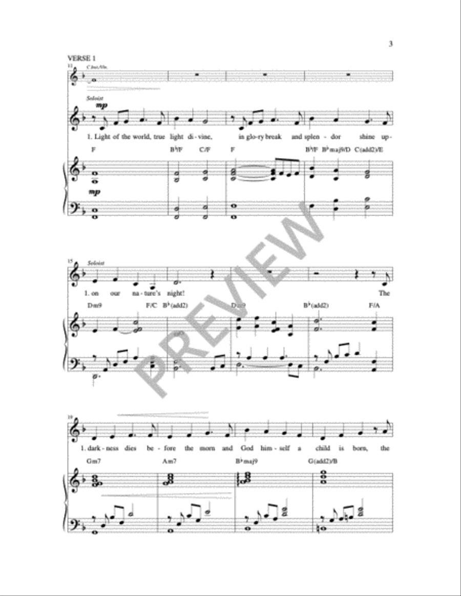 Light of the World 4-Part scores gallery preview page 8