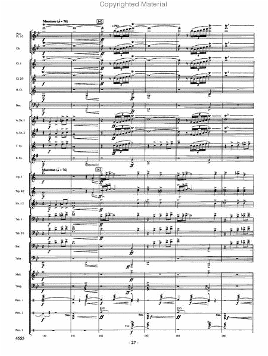 Beyond the Higher Skies Concert Band scores gallery preview page 26