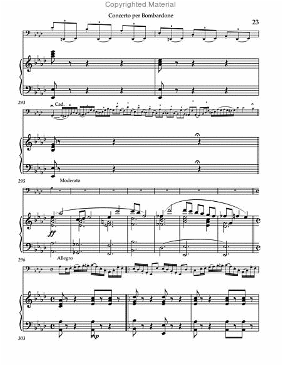 Concerto per Bombardone Concerto per Bombardone Tuba scores gallery preview page 8