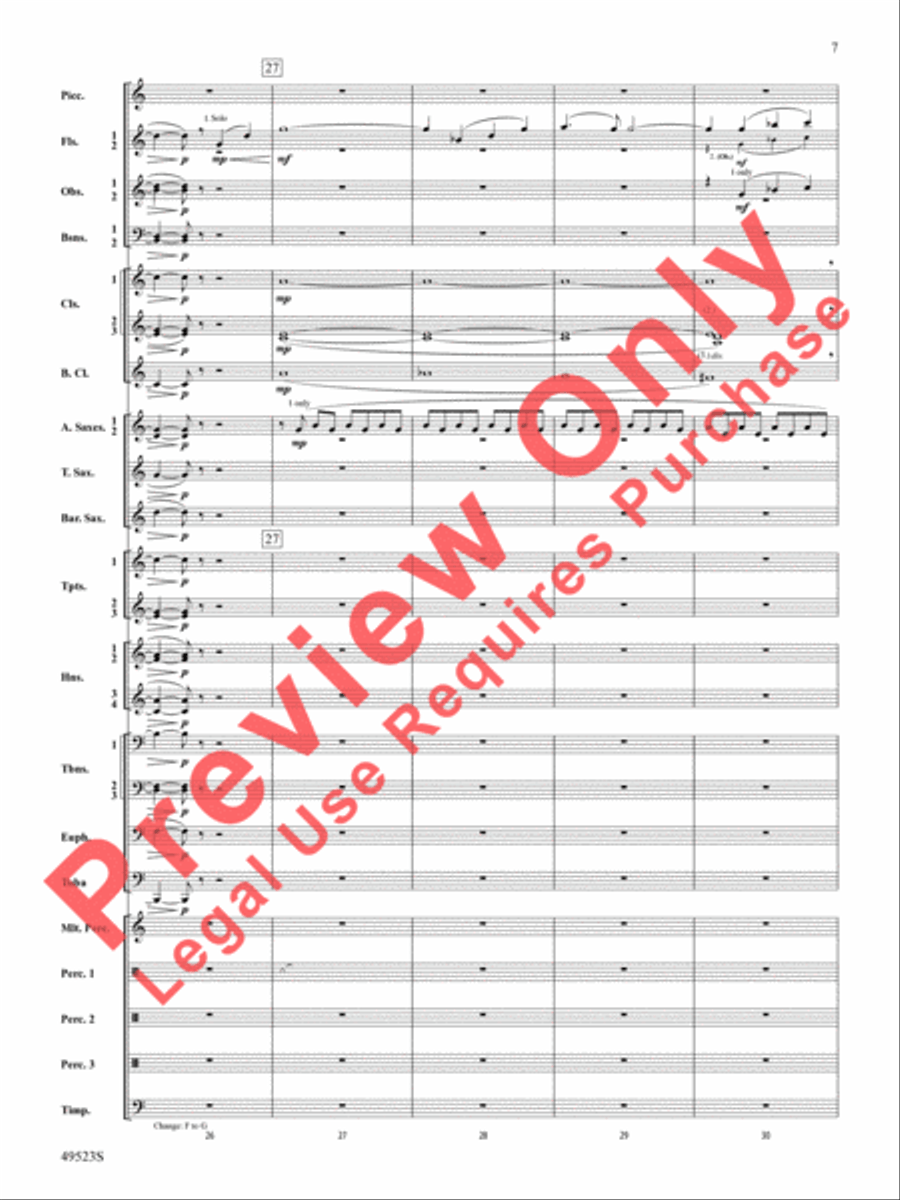 Life Eternal Concert Band scores gallery preview page 8
