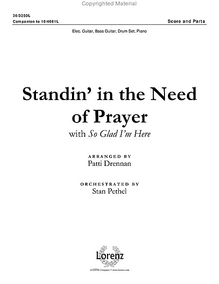 Standin' in the Need of Prayer - Rhythm Score and Parts image number null