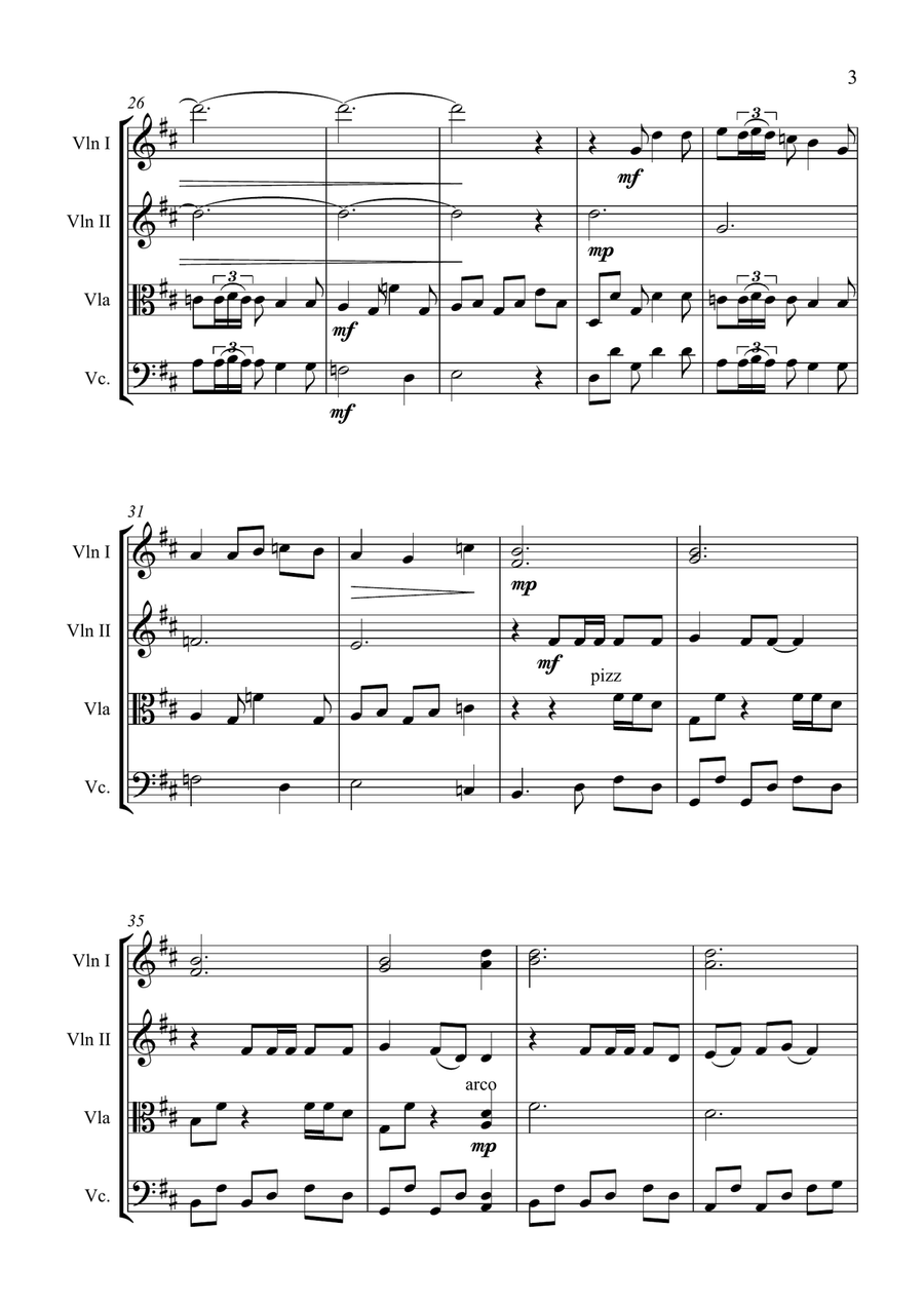 One String Quartet scores gallery preview page 4