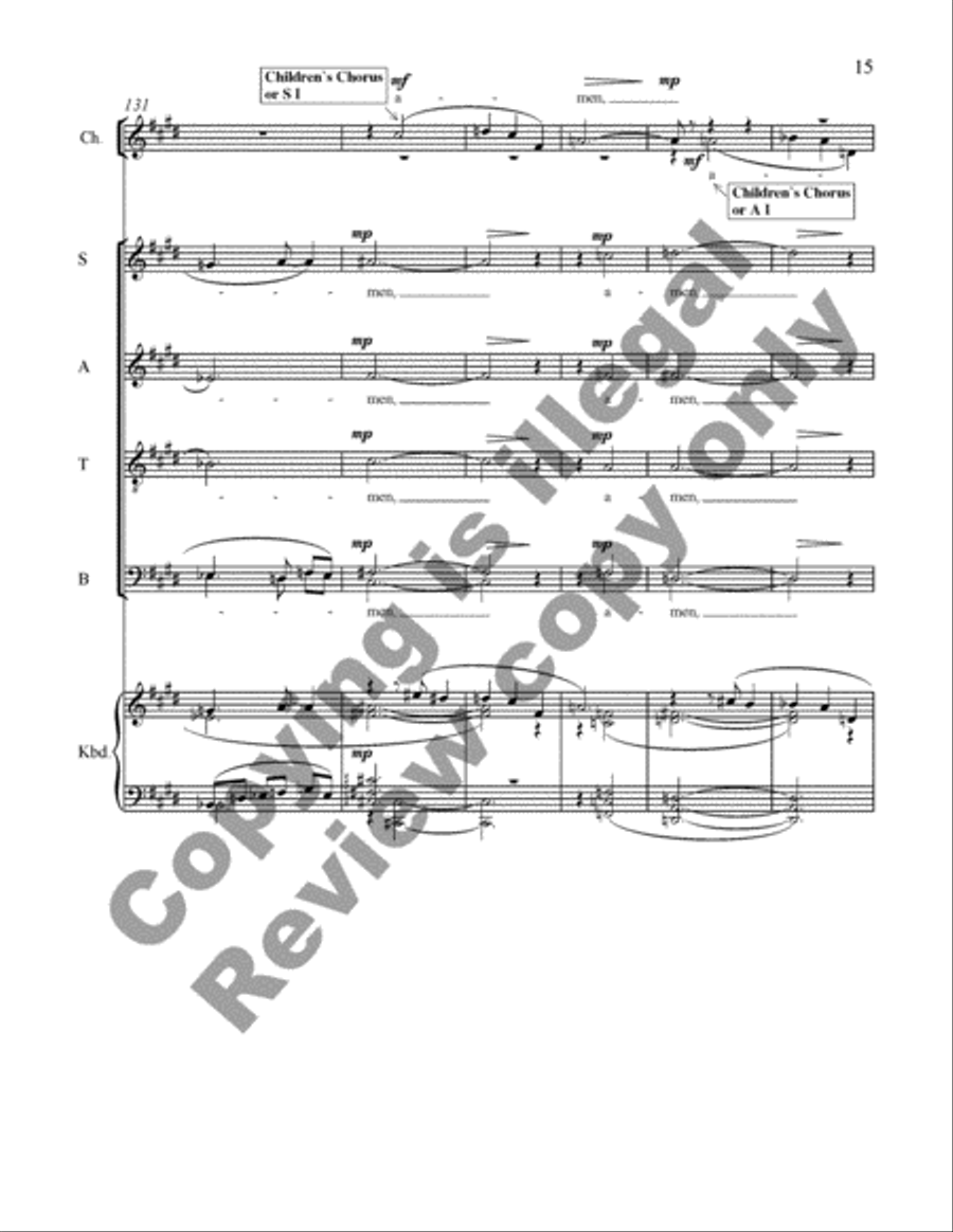 Come, all you blessed children Divisi scores gallery preview page 28