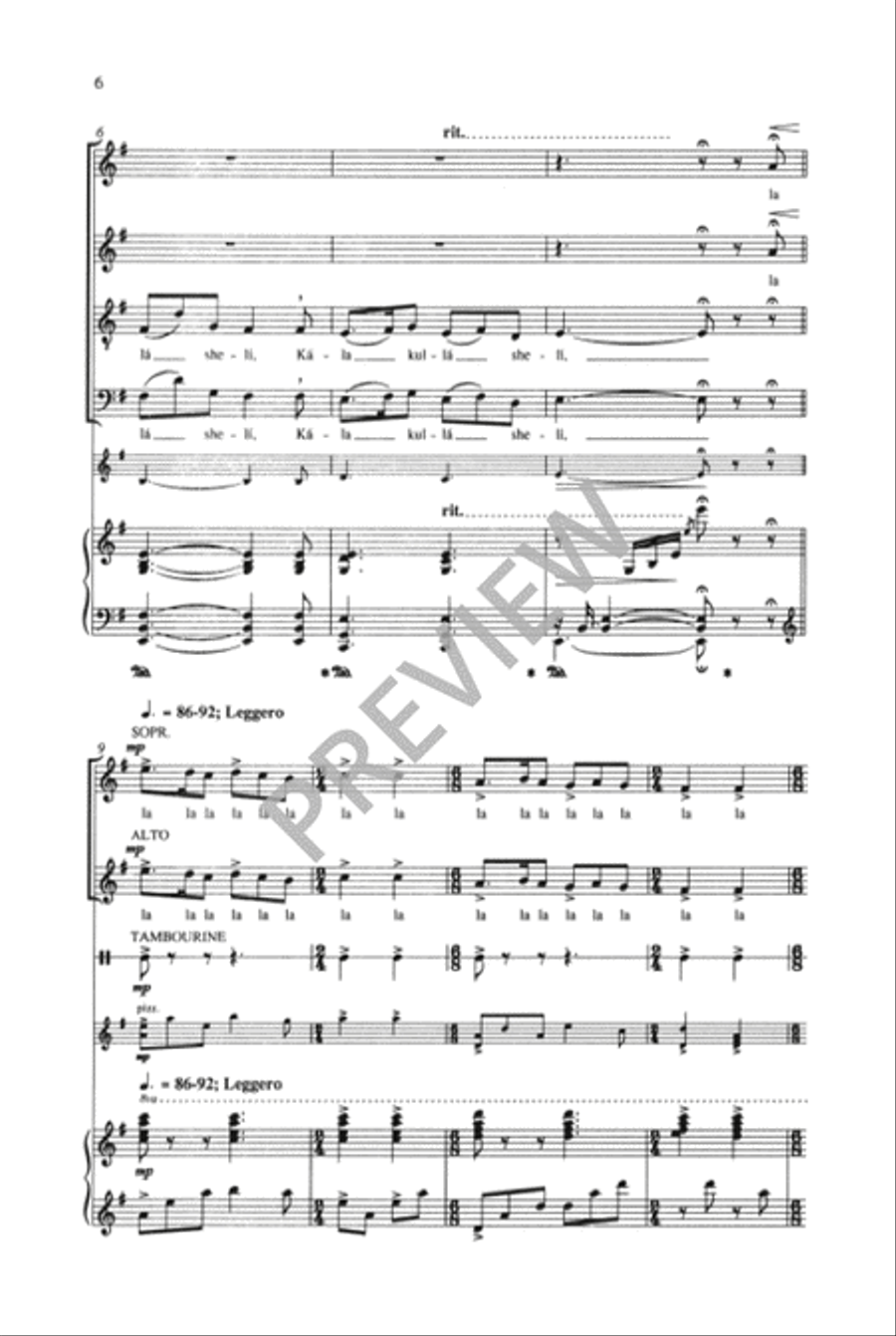 Five Hebrew Love Songs Choir scores gallery preview page 5