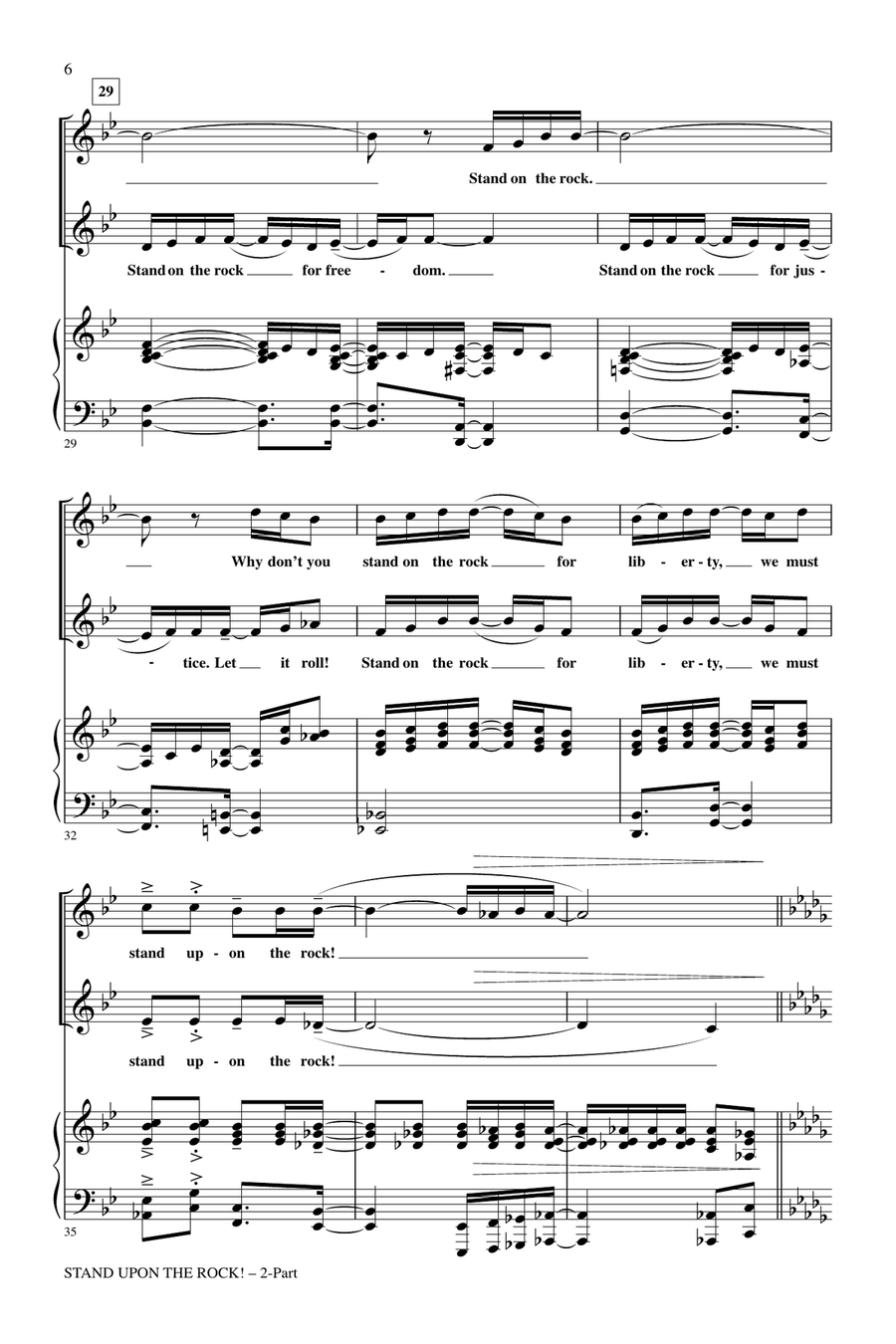 Stand Upon The Rock! 2-Part scores gallery preview page 4