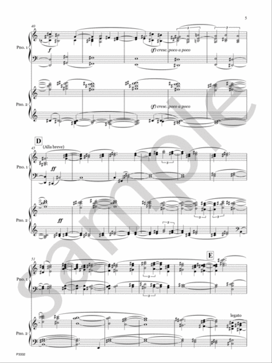 Handwork Piano Duet scores gallery preview page 5