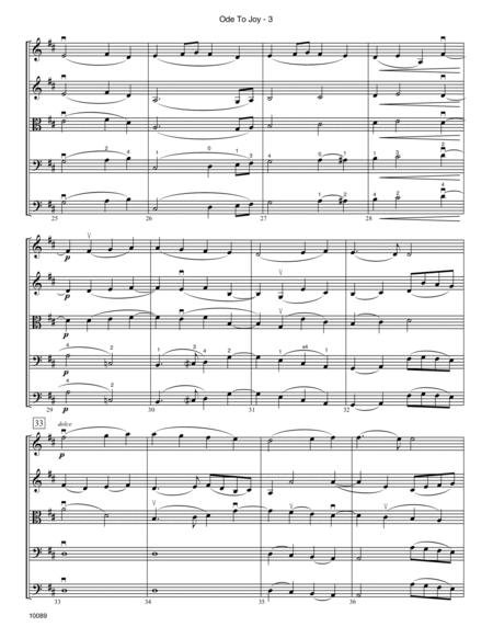 Ode To Joy (Symphony No. 9, Mvt. 4) - Full Score