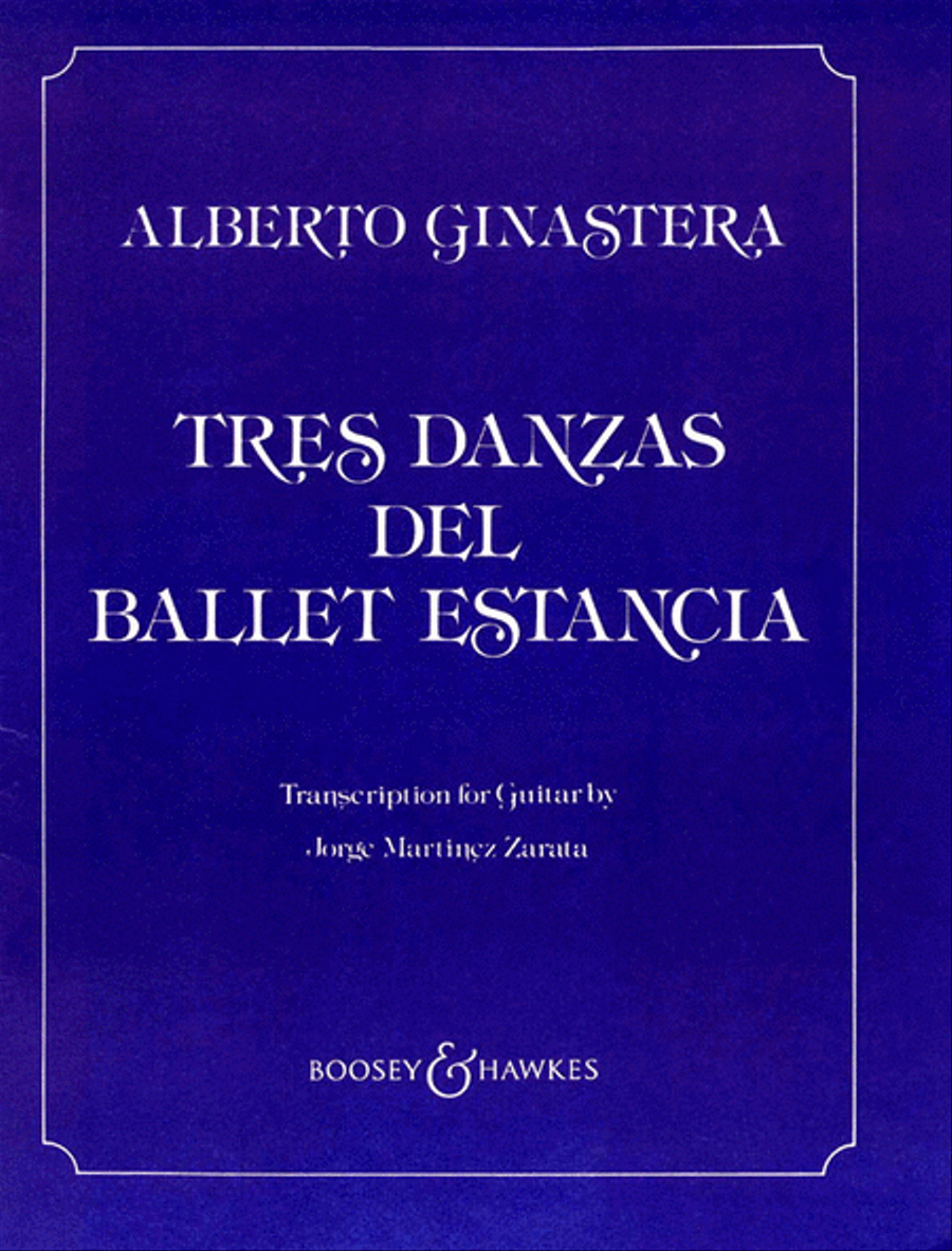 Tres Danzas del Ballet Estancia Acoustic Guitar scores gallery preview page 1